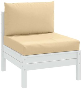 vidaXL Perne de paleți, 2 buc., melanj bej, material textil