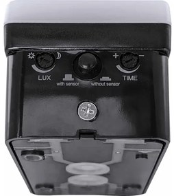 Aplică de perete LED pentru exterior cu senzor de mișcare și senzor crepuscular, 20W, 230V, IP65