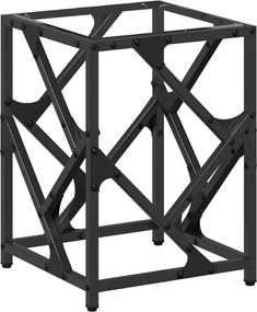 vidaXL Măsuță de cafea, blat din sticlă transparentă, 30x30x41 cm oțel