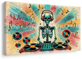 Tablou schelet disco cu discuri