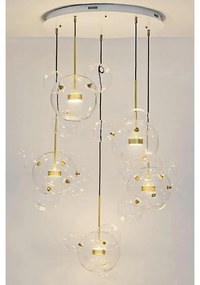 Lustra cu 5 pendule LED design modern Boliccine