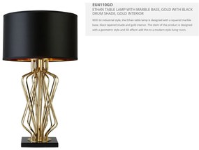 Veioza / Lampa de masa decorativa design elegant Ethan EU4110GO SRT