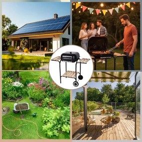 Friteuza cu aer cald Royalty Line RL-AF3.1, 1400W, 3 L, 5 portii, Negru
