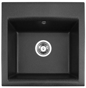 Chiuvetă de bucătărie ALVEUS 1149113 GEM 50x50 cm negru