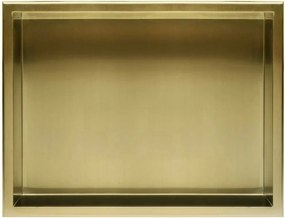 Raft incastrat dreptunghiular auriu periat Rea 30x45x10 cm