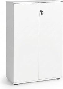 Bibliotecă Adore Rio cu 2 Uși, Cheie și 3 Rafturi, 72 x 109 x 34 cm