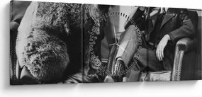 Tablou - Circ (cu ceas) (90x30 cm)