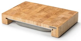 Tocător de bucătărie cu bol 48x32,5 cm ficus de cauciuc Continenta C4027