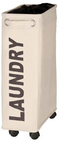 WENKO 3450113100 - Coș pentru rufe CORNO 18,5 x 60 cm bej/negru