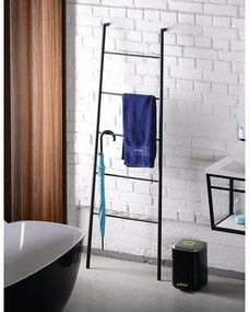 SAPHO SE104 Sega suport pentru prosoape 55 x 170 x7 cm, negru mat