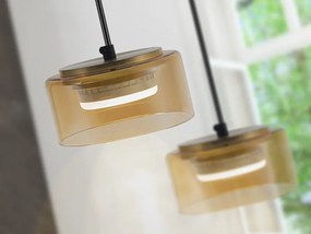 Pendul LED design moderm Olaia chihlimbar