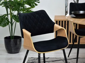 Scaun Rolf K (stejar negru + negru). 1111252