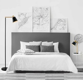 Veioza, lampa de masa design modern Ging negru, auriu