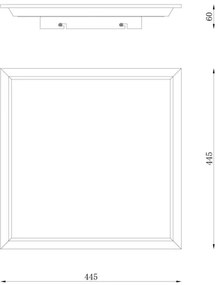 Plafonieră LED Globo 41582D2 DOHA LED/24W/230V