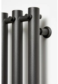 P.M.H. R2B - Radiator portprosop pentru baie ROSENDAL, 350 W, 150 cm, negru