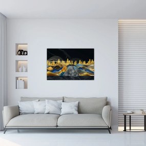Tablou - Munții aurii (90x60 cm)