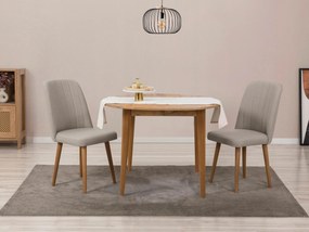 Set mobilier sufragerie Nidupo 5 (pin atlantic + crem) (pentru 2 persoane). 1093763