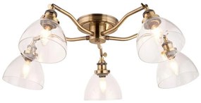 Endon 97248 - Plafonieră cu spoturi HANSEN 5xE14/7W/230V alamă