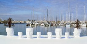 Ghiveci de flori / Jardiniera plante design decorativ modern cu iluminat LED ADAN PLANTER 49060W Vondom