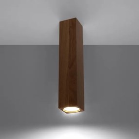 Spot KEKE 1xGU10/40W/230V 30 cm stejar Sollux SL.1041