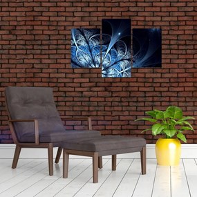 Tablou - Floare albastru închis (90x60 cm)