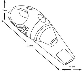 Aspirator de mana umed/uscat cu incarcator USB, 55W