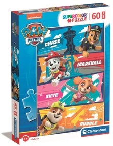 Patrula Cățelușilor Puzzle maxi 60 piese Clementoni
