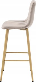 Scaun de bar POZZA VELVET, bej