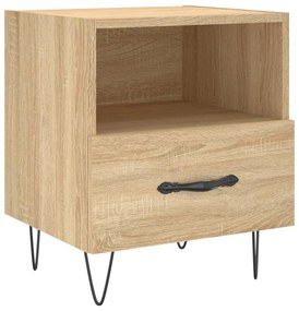 827426 vidaXL Noptieră, stejar sonoma, 40x35x47,5 cm, lemn compozit