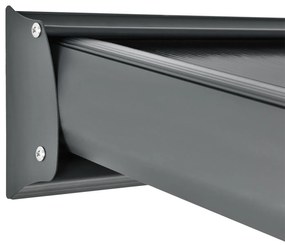 Pergola Borneo 5,5x3m s dvojstennými doskami tmavosivá