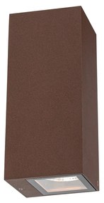 Aplică industrială maro ruginiu cu 2 lumini AR70 IP54 - Baleno