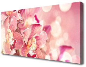 Tablou pe panza canvas Flori Floral Bej Maro