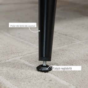 HOMCOM Canapea 132 cm pentru dormitor, mobilier modern din catifea, canapea mica tapitata pentru spatii mici | AOSOM RO