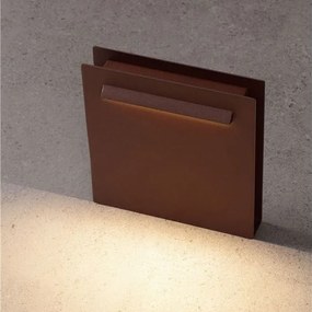 Mini Stalp de exterior LED 3000K, IP67 RECTO H-23cm corten