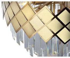 Lustră pe tijă CARISMA 9xE14/40W/230V auriu