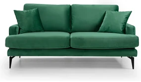 Canapea două locuri Papirolla (Verde + negru). 1106655