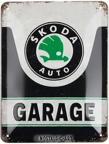 Placă metalică Škoda - Garage