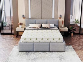 Saltea cu arcuri Queemi 140x200 - husă Aloe Vera