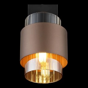 Globo 15560-1C - Aplică de perete tip spot MILLEY 1xE27/40W/230V negru/bronz