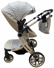 Carucior 2 in 1 cu landou transformabil in parte sport, 0-36 luni, Gri - CPC-15-gri