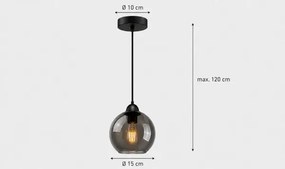 Lustră pe cablu UNO 1xE27/60W/230V neagră
