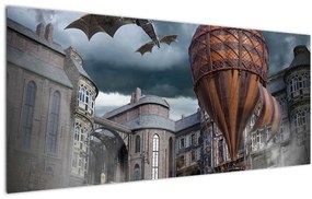 Tablou - Peisaj suprarealist (120x50 cm)