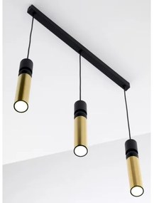 Lustră pe cablu Jupiter 2007 ALAS 3xGU10/10W/230V auriu/negru