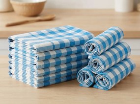Set 10 bucati laveta CORIVA 50x70 cm albastru deschis