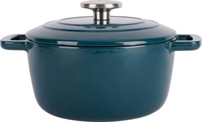 Oală fontă emailată cu capac 20 cm 2,7 L Verde Heron Fontestic Cosy &amp; Trendy 9967203