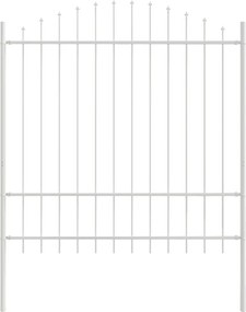 vidaXL Gard de Grădină Alb 170 x 215 cm Oțel vopsit electrostatic