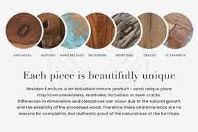 Veioza din lemn de salcam ALVA 40cm