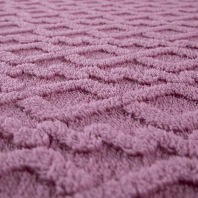 Cearşaf elastic cu blăniţă INVERNO, culoare mure 90 x 200 cm