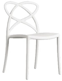 SET 4 SCAUNE INFINITY- POLIPROPILENA- HORECA - ALB