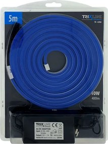 Bandă LED flexibilă NEON LED/10W/230V 5 m IP65 albastru